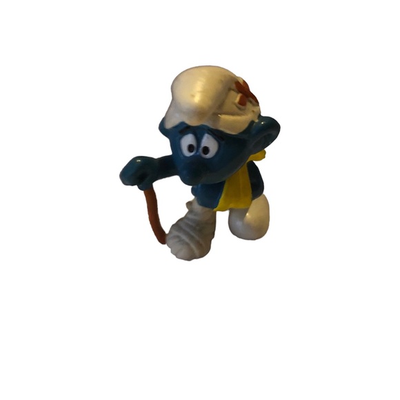 The Smurfs - Peyo Bully Germany - 20097  Vintage Wounded Smurf Rare - Picture 10 of 10